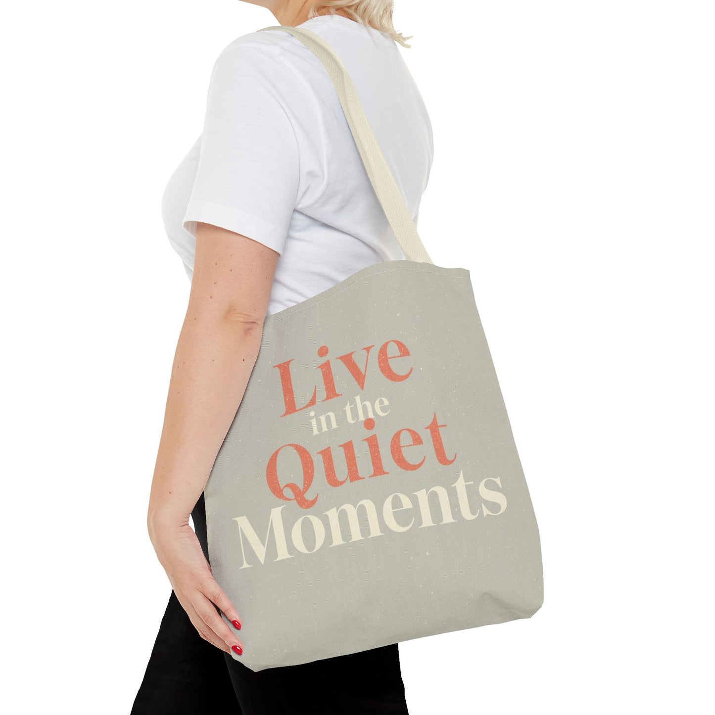 Minimalist Tote Bag – Ruhe & Achtsamkeit Statement Tasche