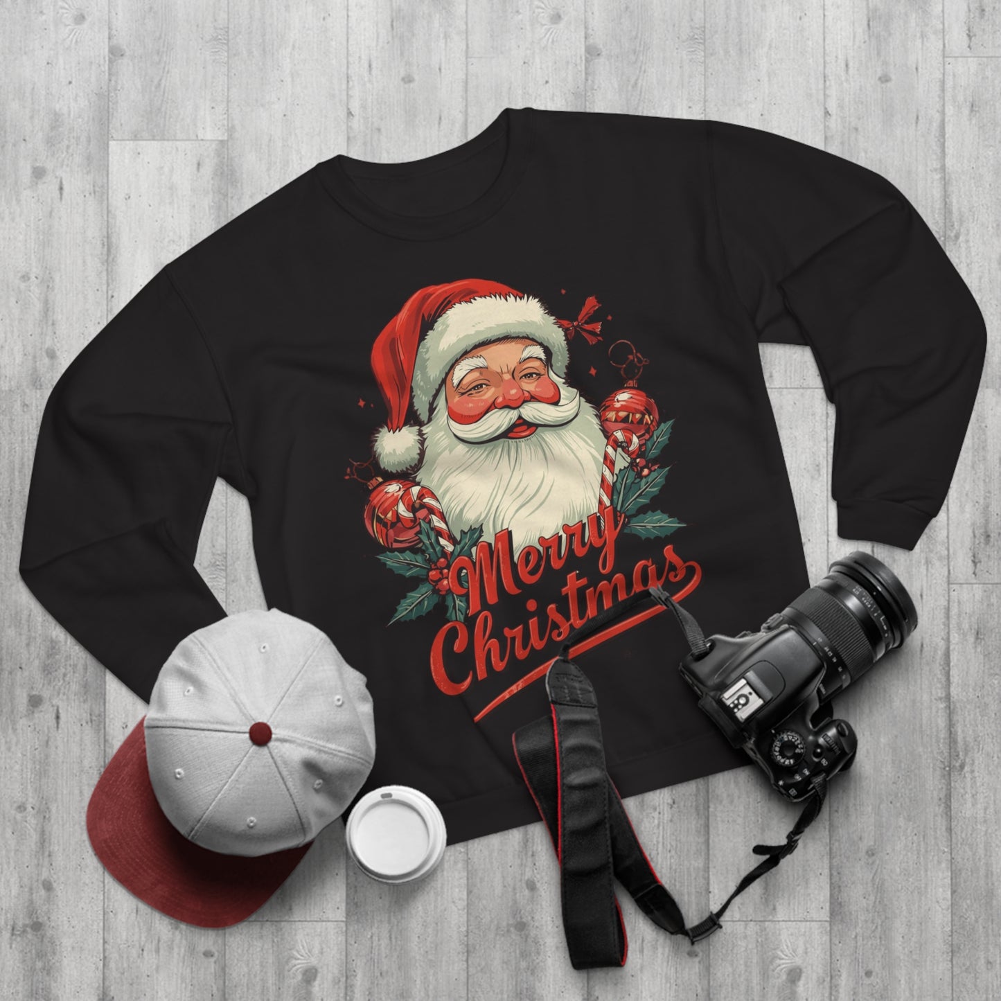 Santa Vintage 'Merry Christmas' Crewneck Sweatshirt
