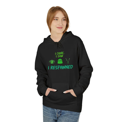 Playful Gamer Hoodie: I Came From, I Respawned | Unisex Fleece Hoodie, Video Game Gift, Casual Wear, Cozy Style, Geek Apparel
