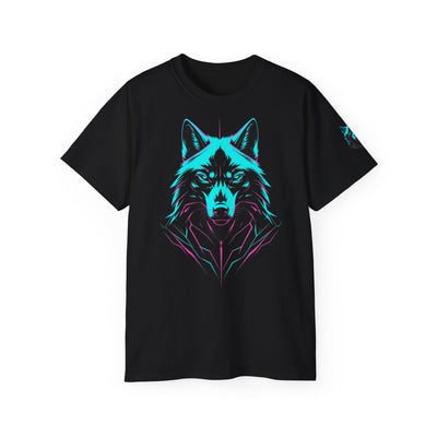 Vibrant Wolf Graphic Tee | Unisex Cotton Shirt for Nature Lovers, Gift for Animal Enthusiasts, Cool Streetwear, Eco-Friendly Fashion