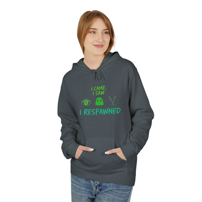 Playful Gamer Hoodie: I Came From, I Respawned | Unisex Fleece Hoodie, Video Game Gift, Casual Wear, Cozy Style, Geek Apparel