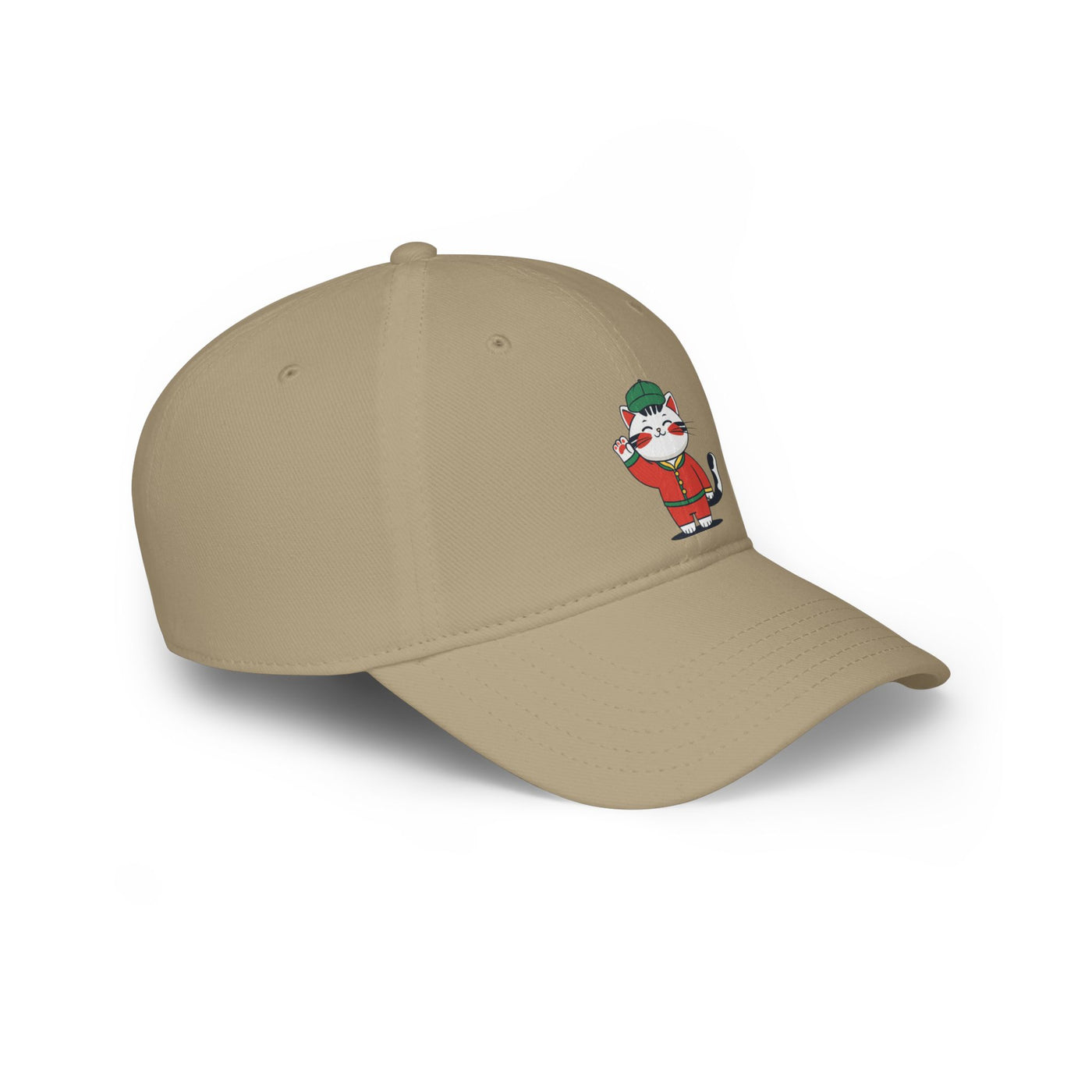 Cute Cat Design Low Profile Baseball Cap, Animal Lover Gift, Casual Fashion Accessory, Unique Birthday Present, Pet Enthusiast Hat