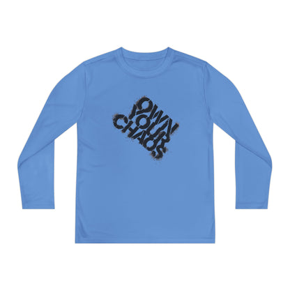 Youth Long Sleeve Tee - Own Your Chaos, Stylish Long Sleeve Shirt for Boys & Girls, Comfortable Activewear, Gift for Teenagers, [...]