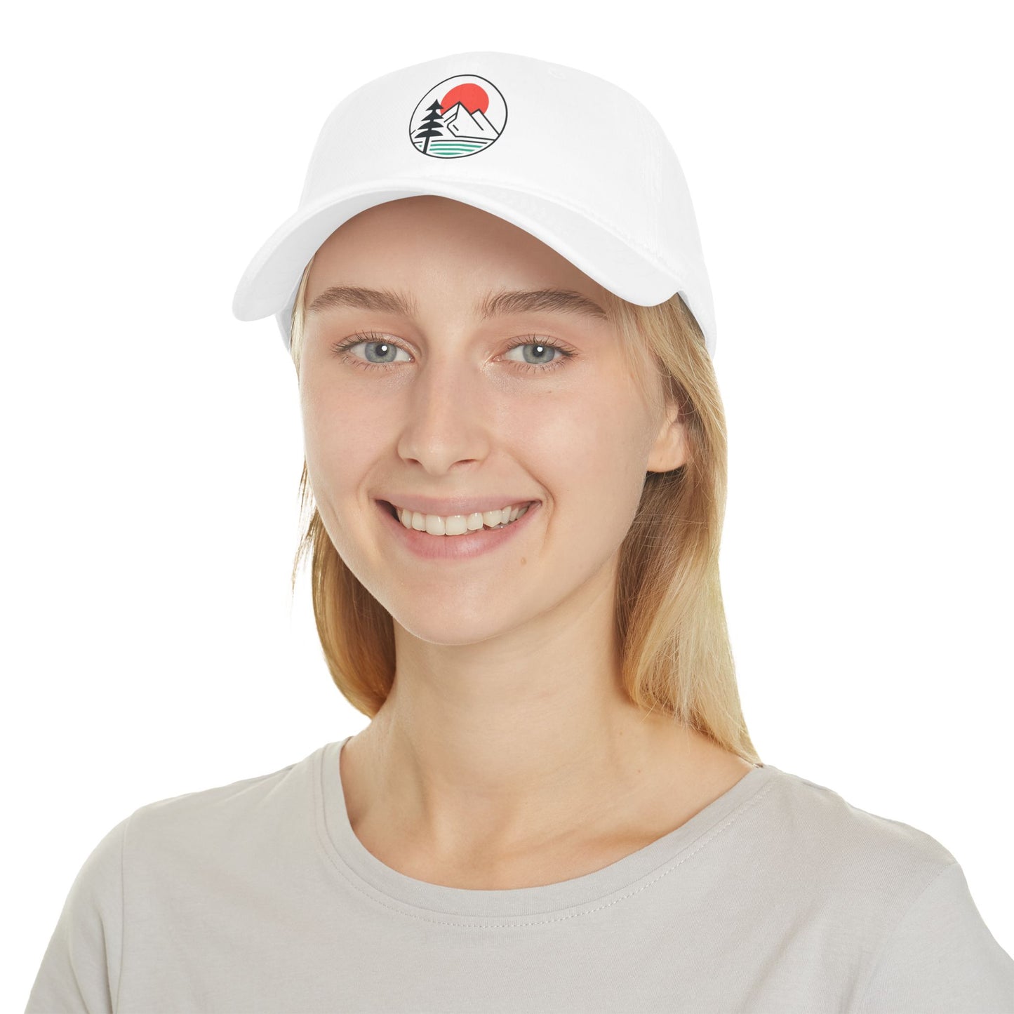 Basecap „Mountain Horizon“ – minimalistisches Natur-Design – ColorfulRobe
