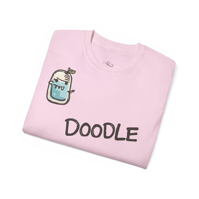 Playful Doodle Graphic Tee for Creative Souls, Fun Gift for Kids, Casual Wear, Art Lovers, Unique Tee