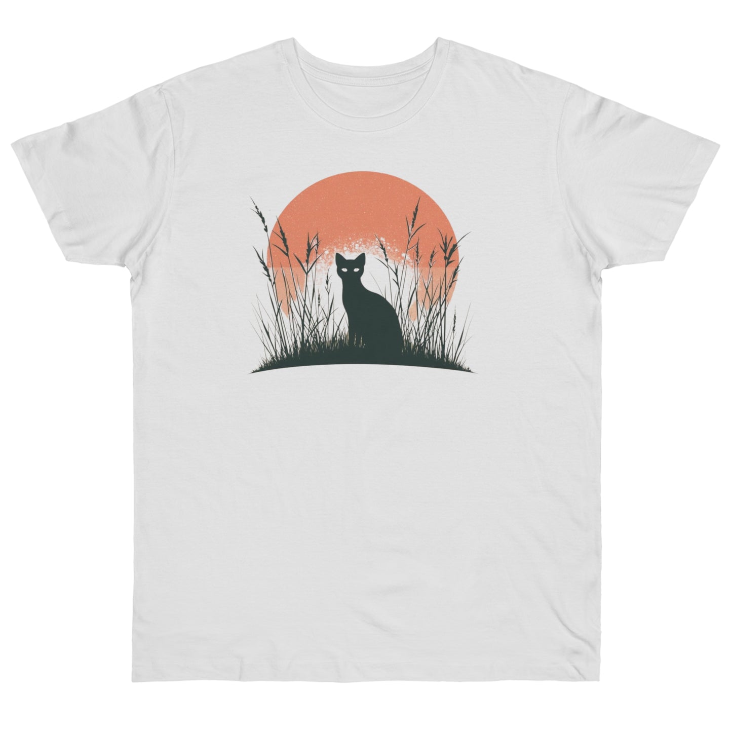 Cat Sunset Silhouette T-Shirt – Katzenmotiv