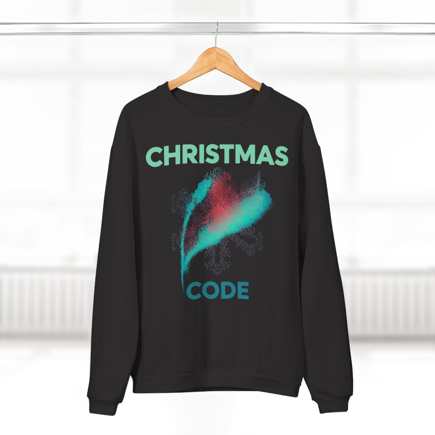 Christmas Code Sweatshirt – Digital Art Xmas