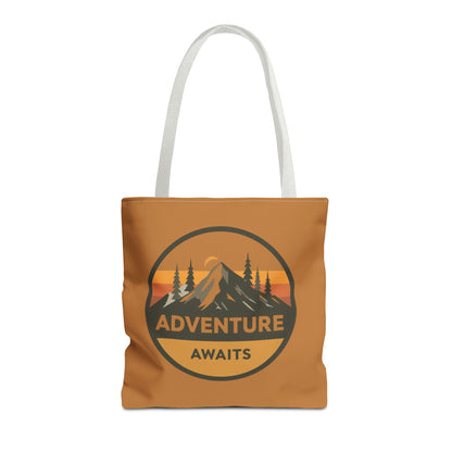 Adventure Awaits Tote Bag | Eco-Friendly Carryall | Hiking Essential | Gift for Outdoor Lovers | Travel Companion | Trendy Shopper
