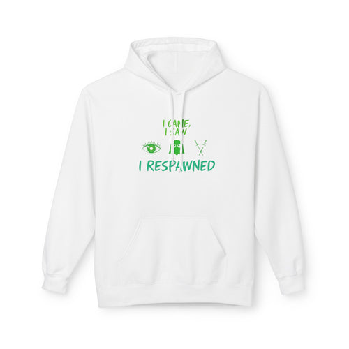 Playful Gamer Hoodie: I Came From, I Respawned | Unisex Fleece Hoodie, Video Game Gift, Casual Wear, Cozy Style, Geek Apparel