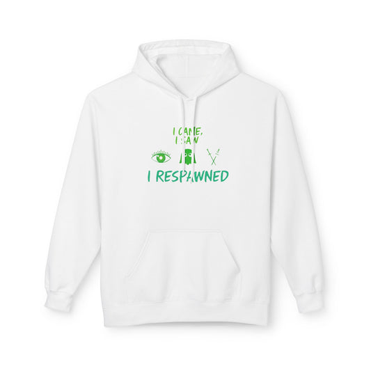 Playful Gamer Hoodie: I Came From, I Respawned | Unisex Fleece Hoodie, Video Game Gift, Casual Wear, Cozy Style, Geek Apparel