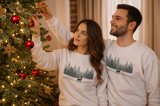 Winterwald Hirsch Sweatshirt – Weihnachts-Shirt