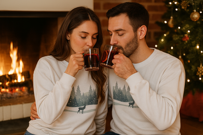 Winterwald Hirsch Sweatshirt – Weihnachts-Shirt