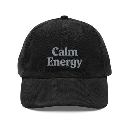 Calm Energy Mindful Cap – Weiche Cordstickerei