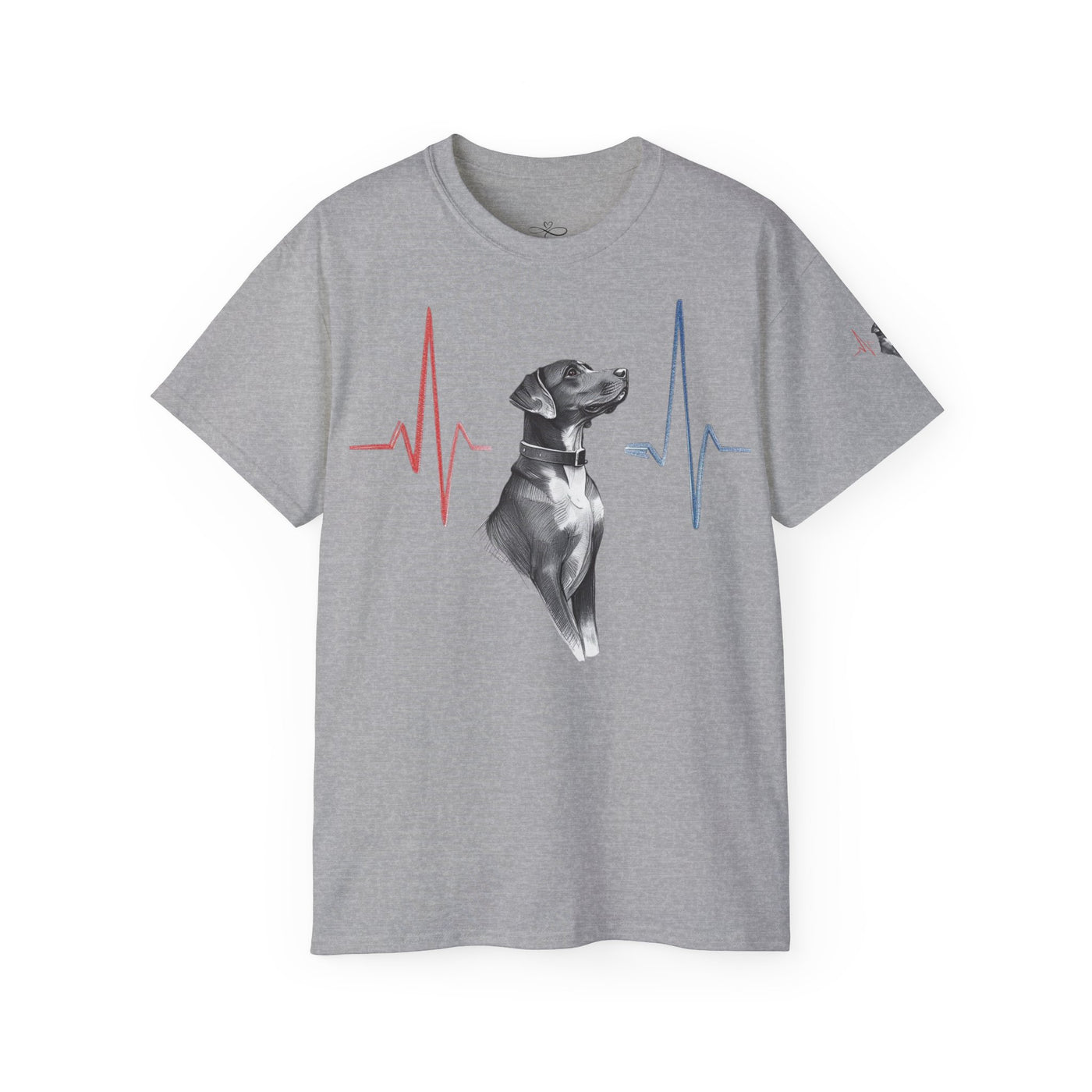 Heartbeat of a Dog Unisex Tee, Dog Lover Gift, Pet Memorial Shirt, Animal Rescue Fundraiser, Dog Themed Tee