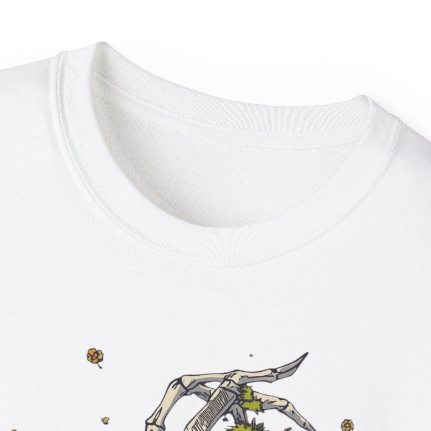 Pumpkin Bone Bloom  Halloween Shirt mit Kürbis & Skelettblüten