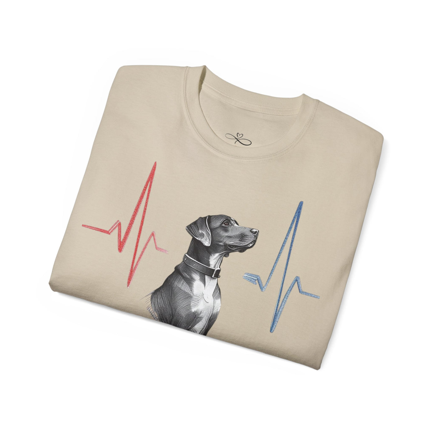 Heartbeat of a Dog Unisex Tee, Dog Lover Gift, Pet Memorial Shirt, Animal Rescue Fundraiser, Dog Themed Tee