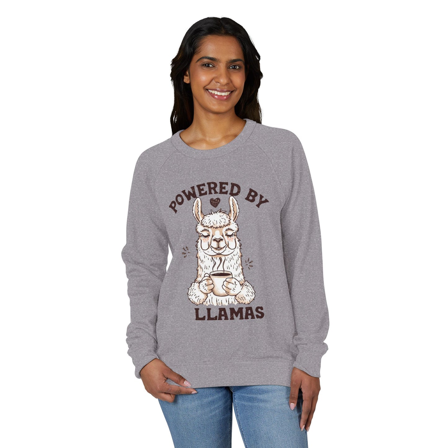 Powered by Llamas Sweatshirt – Lustiges Lama-Design