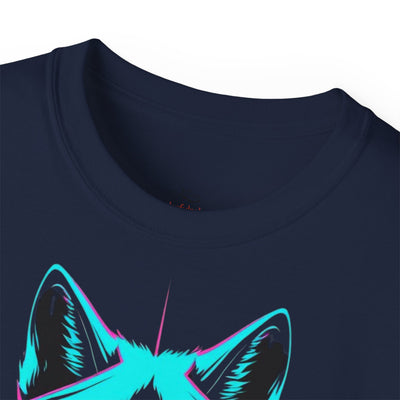 Vibrant Wolf Graphic Tee | Unisex Cotton Shirt for Nature Lovers, Gift for Animal Enthusiasts, Cool Streetwear, Eco-Friendly Fashion