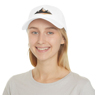 Mountain Sunset Low Profile Baseball Cap | Outdoor Gear, Hiking Hat, Adventure Headwear, Travel Accessory, Gift for Nature Lovers