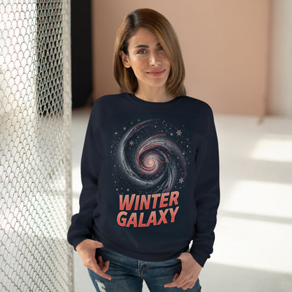 Winter Galaxy Crewneck Sweatshirt | Space Spiral Stars