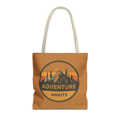 Adventure Awaits Tote Bag | Eco-Friendly Carryall | Hiking Essential | Gift for Outdoor Lovers | Travel Companion | Trendy Shopper
