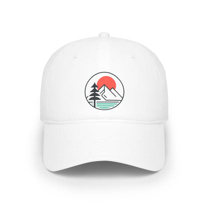 Basecap „Mountain Horizon“ – minimalistisches Natur-Design – ColorfulRobe