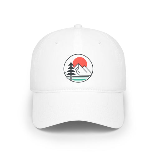 Basecap „Mountain Horizon“ – minimalistisches Natur-Design – ColorfulRobe