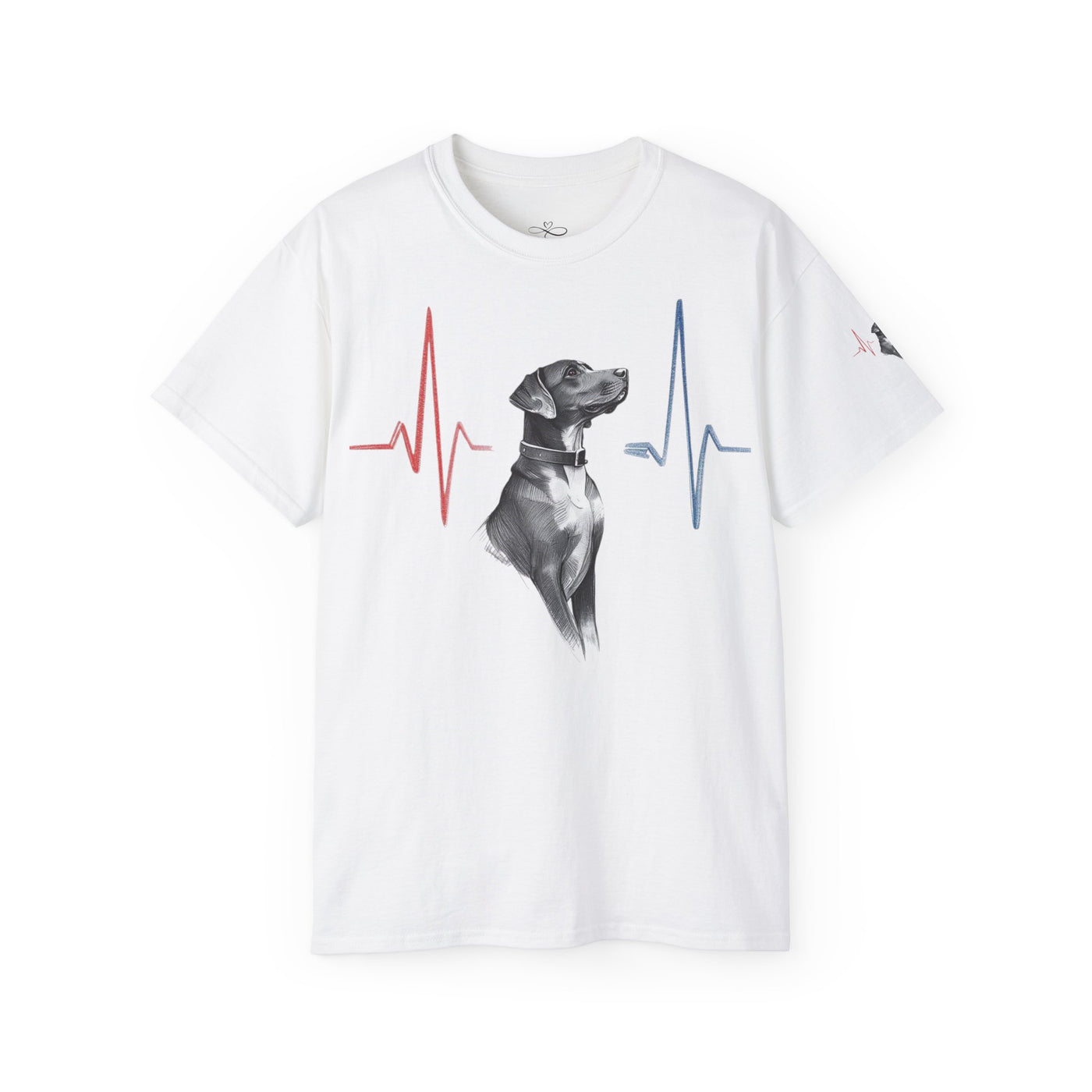 Heartbeat of a Dog Unisex Tee, Dog Lover Gift, Pet Memorial Shirt, Animal Rescue Fundraiser, Dog Themed Tee