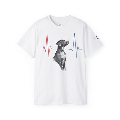 Heartbeat of a Dog Unisex Tee, Dog Lover Gift, Pet Memorial Shirt, Animal Rescue Fundraiser, Dog Themed Tee