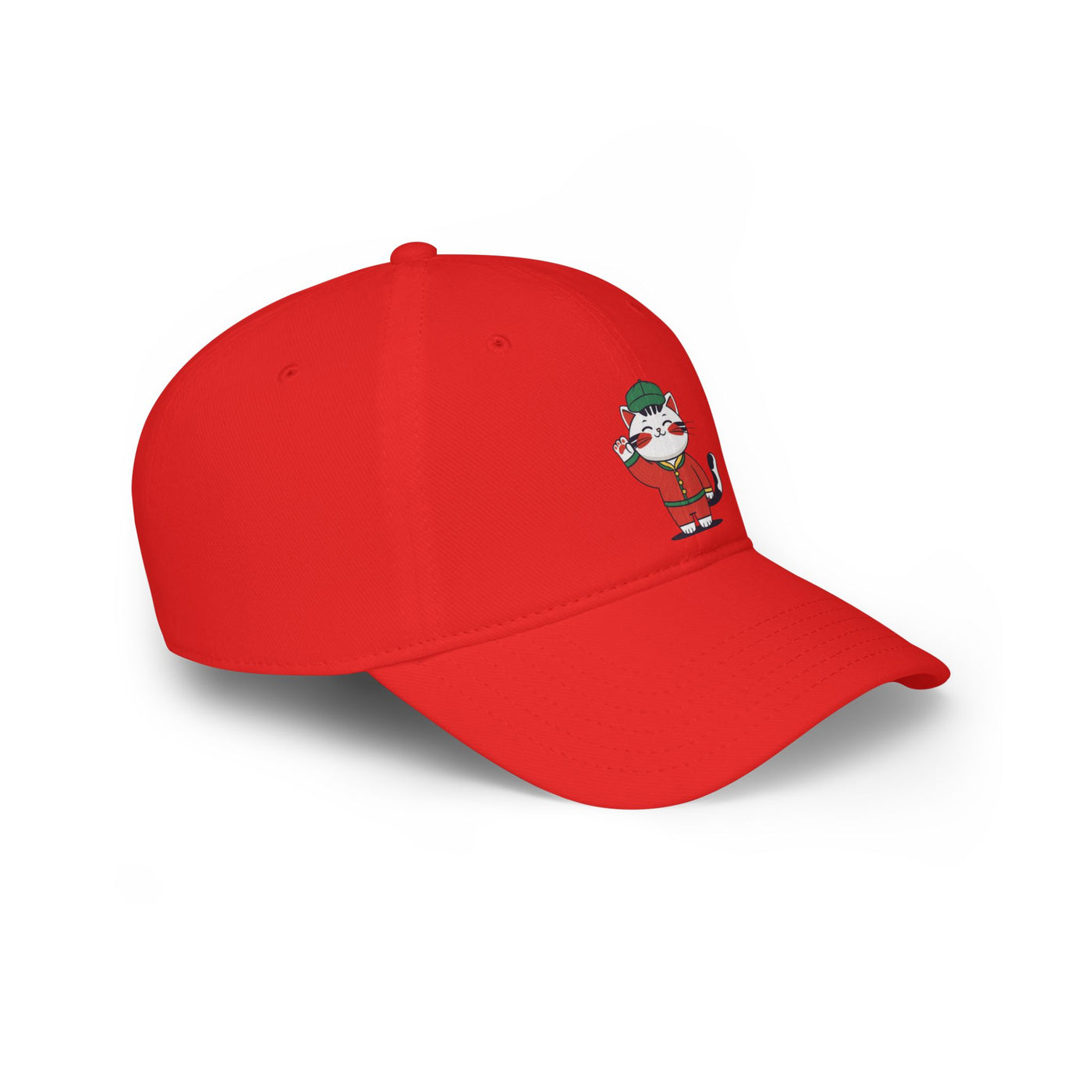 Cute Cat Design Low Profile Baseball Cap, Animal Lover Gift, Casual Fashion Accessory, Unique Birthday Present, Pet Enthusiast Hat