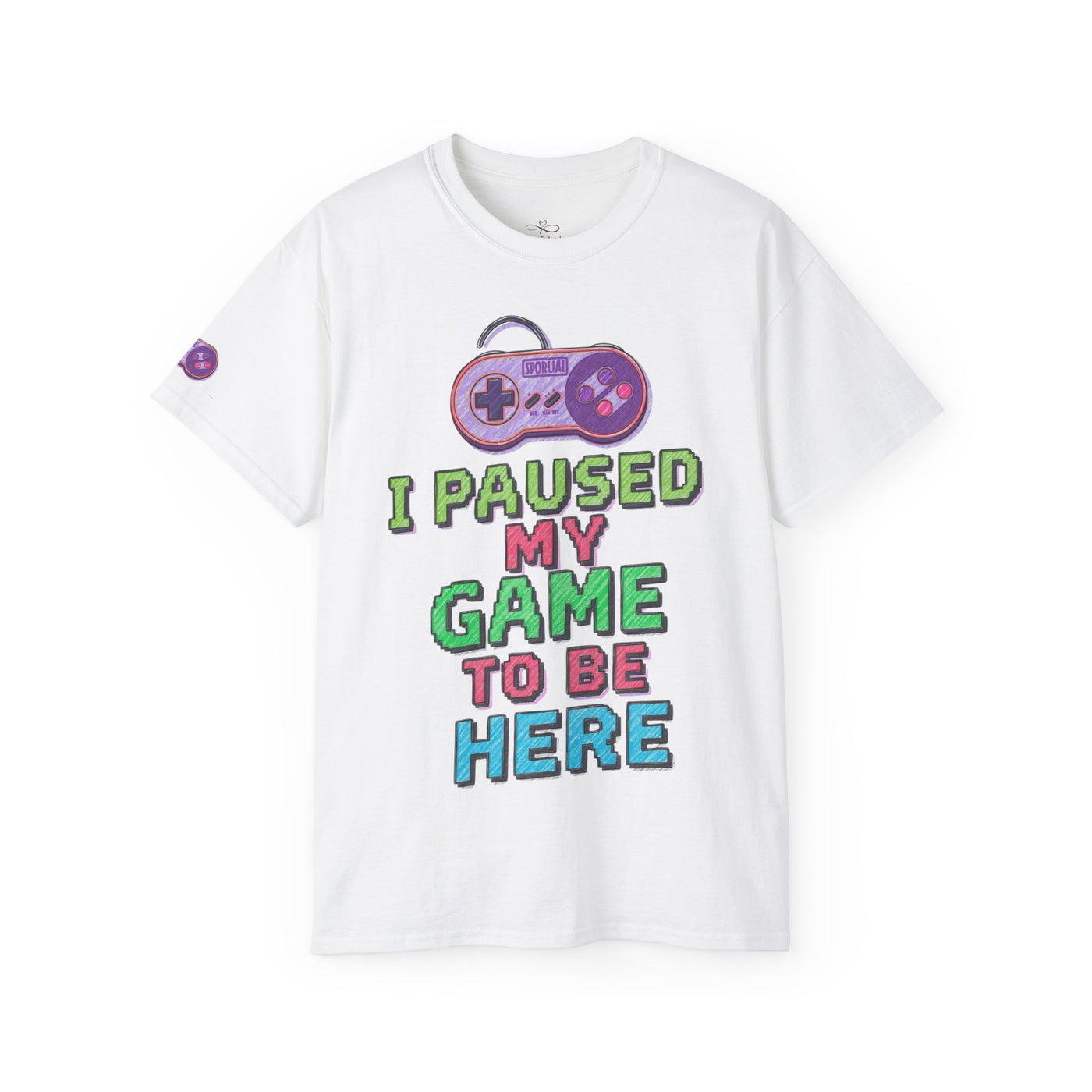 Funny Gamer T-Shirt, I Paused My Game To Be Here, Gift for Gamers, Gaming Apparel, Unisex Tee, Video Game Shirt, Casual Wear