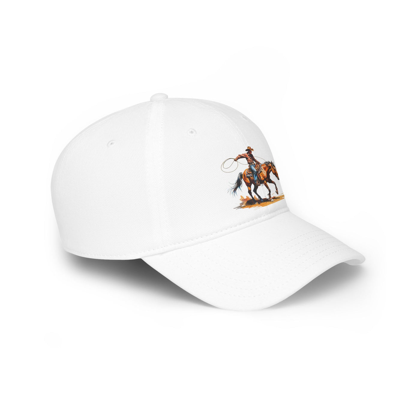 Cowboy Rodeo Low Profile Baseball Cap, Western Hat, Casual Outdoor Cap, Gift for Cowgirls, Vintage Style Cap
