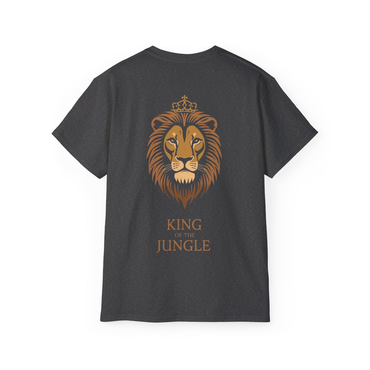 King of the Jungle Lion Tee, Unisex Cotton Shirt, Animal Lover Gift, Jungle-Themed Apparel, Birthday, Nature Enthusiast Wear
