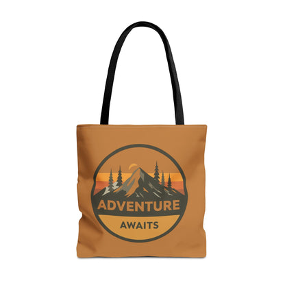 Adventure Awaits Tote Bag | Eco-Friendly Carryall | Hiking Essential | Gift for Outdoor Lovers | Travel Companion | Trendy Shopper