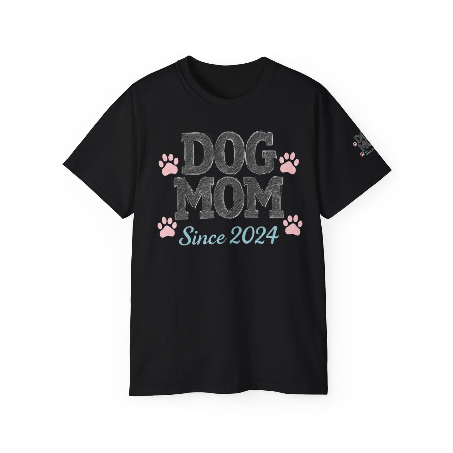 Dog Mom Tee, Cute Dog Lover T-Shirt, Pet Owner Gift, Gift for Dog Lovers, Dog Mom Since 2024 Shirt, Animal Lover Apparel