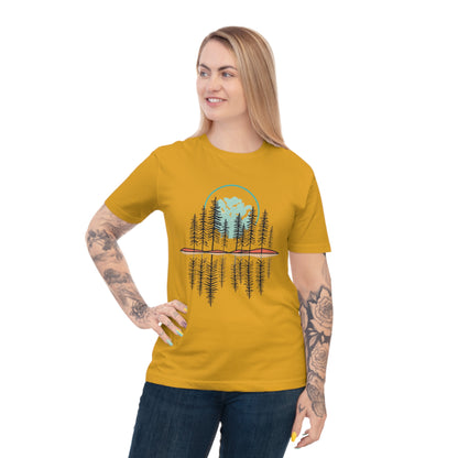 T-Shirt „Forest Reflection“ – Naturmotiv mit Spiegelung – in 3 Farben – ColorfulRobe