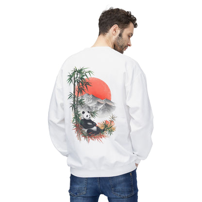Wander Panda Sweatshirt – Naturmotiv Rückenprint