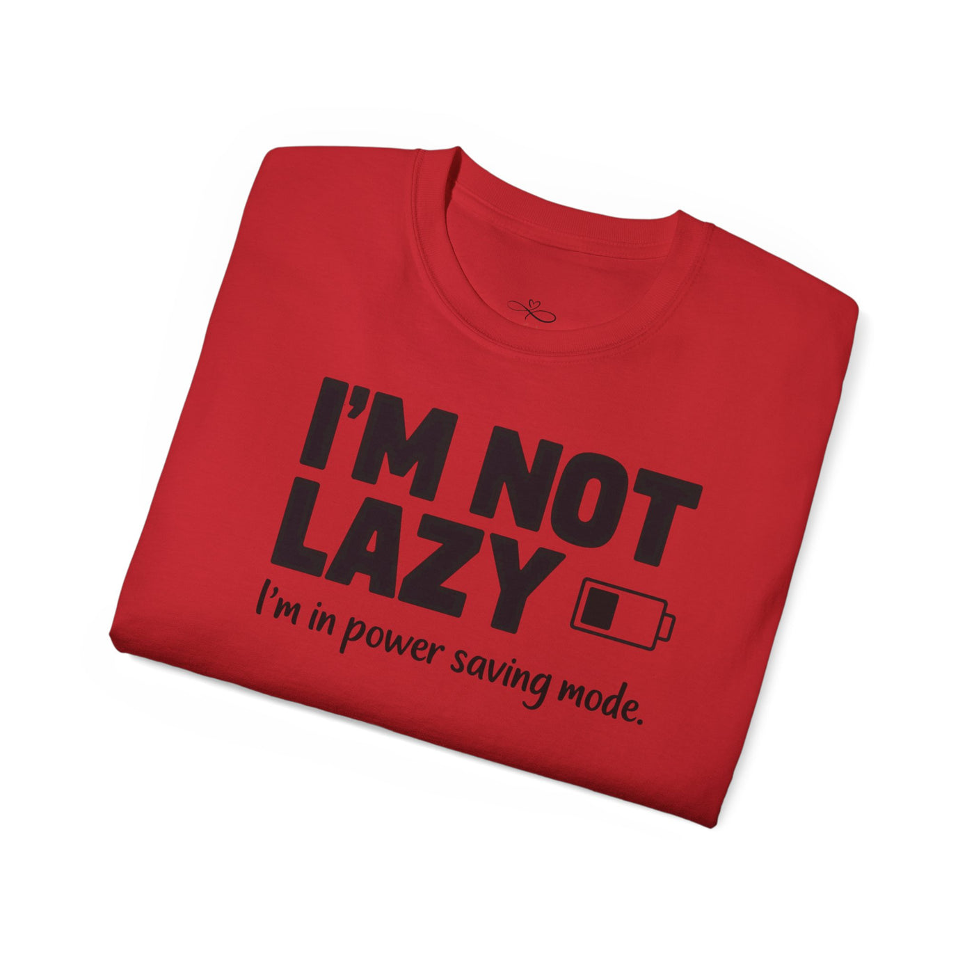Funny Power Saving Mode Tee, Unisex Graphic T-Shirt, Gift for Tech Lovers, Casual Wear, Birthday Gift, Humor Shirt