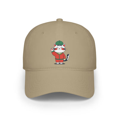 Cute Cat Design Low Profile Baseball Cap, Animal Lover Gift, Casual Fashion Accessory, Unique Birthday Present, Pet Enthusiast Hat