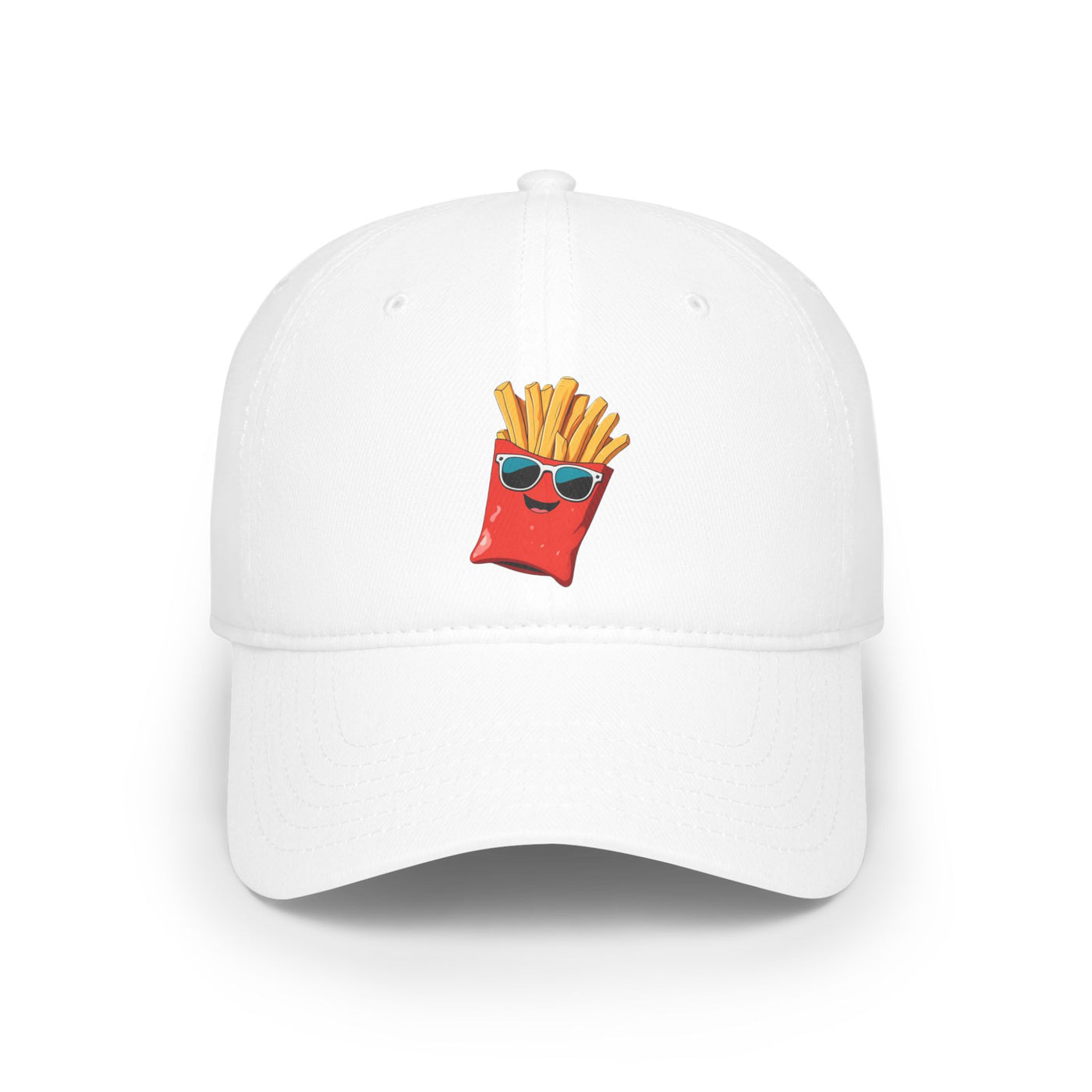 Fun Fries Low Profile Baseball Cap, Cute Cap for Food Lovers, Summer Hat, Gift for Friends, Casual Accessories, Trendy Headwear