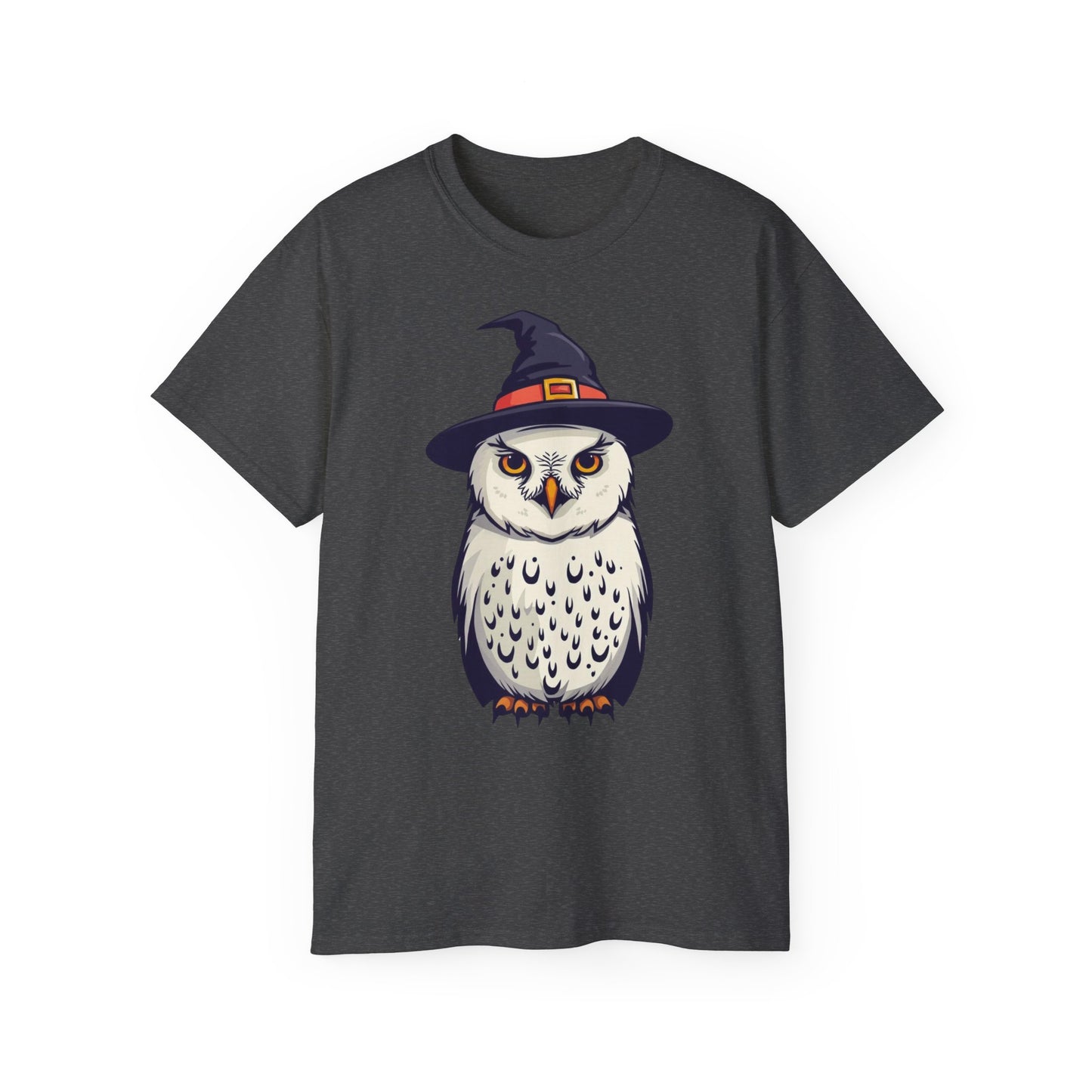 Halloween Owl Tee, Spooky Cotton T-Shirt for Fall, Unisex Graphic Tee for Halloween Parties, Gift for Owl Lovers, Casual Halloween Style