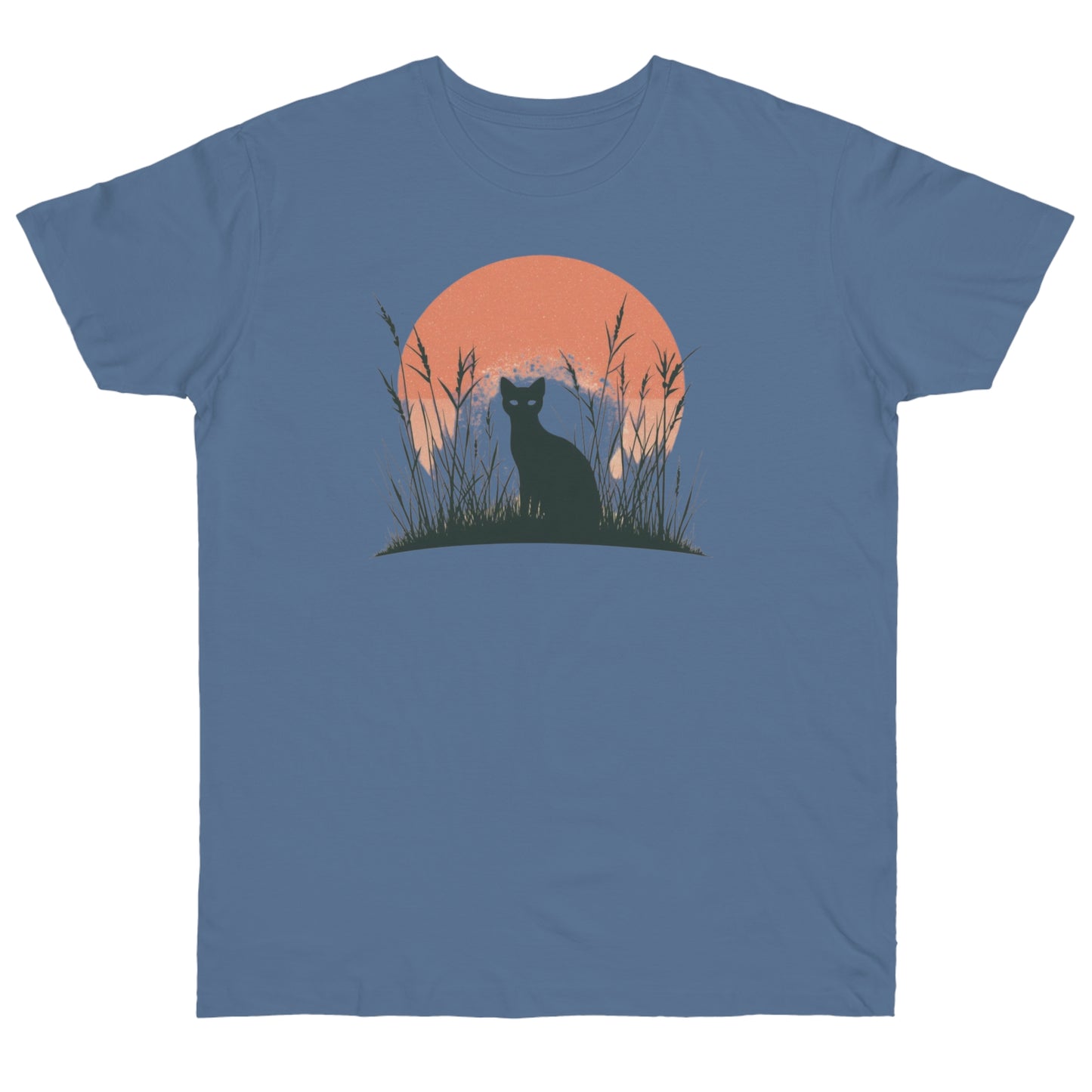 Cat Sunset Silhouette T-Shirt – Katzenmotiv