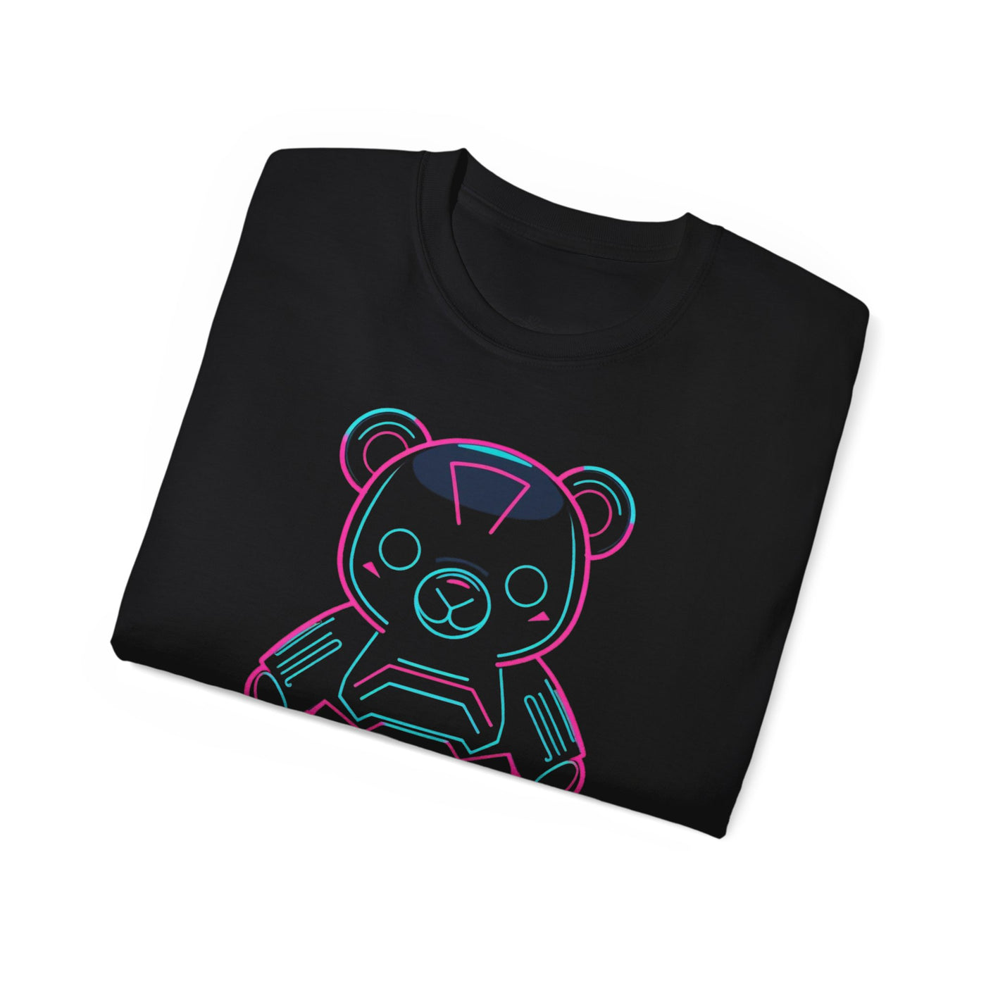 Neon Bear Graphic Tee | Retro Unisex T-Shirt, Cute Animal Apparel, Geeky Gift, Festival Wear, Casual Street Style