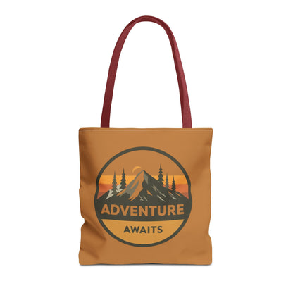 Adventure Awaits Tote Bag | Eco-Friendly Carryall | Hiking Essential | Gift for Outdoor Lovers | Travel Companion | Trendy Shopper