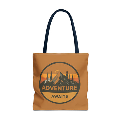 Adventure Awaits Tote Bag | Eco-Friendly Carryall | Hiking Essential | Gift for Outdoor Lovers | Travel Companion | Trendy Shopper