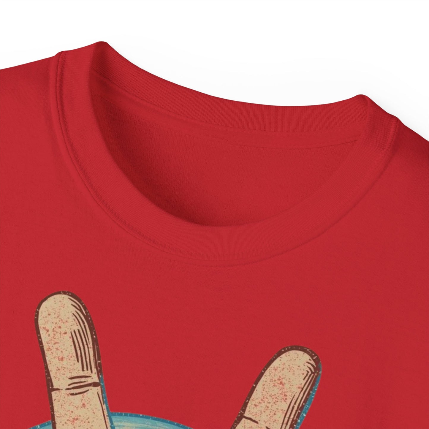 Peace Sign Unisex Ultra Cotton Tee, Graphic Tee, Casual Wear, Gift for Friends, Summer Outfit, Eco-Friendly Fashion