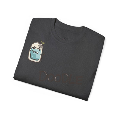 Playful Doodle Graphic Tee for Creative Souls, Fun Gift for Kids, Casual Wear, Art Lovers, Unique Tee