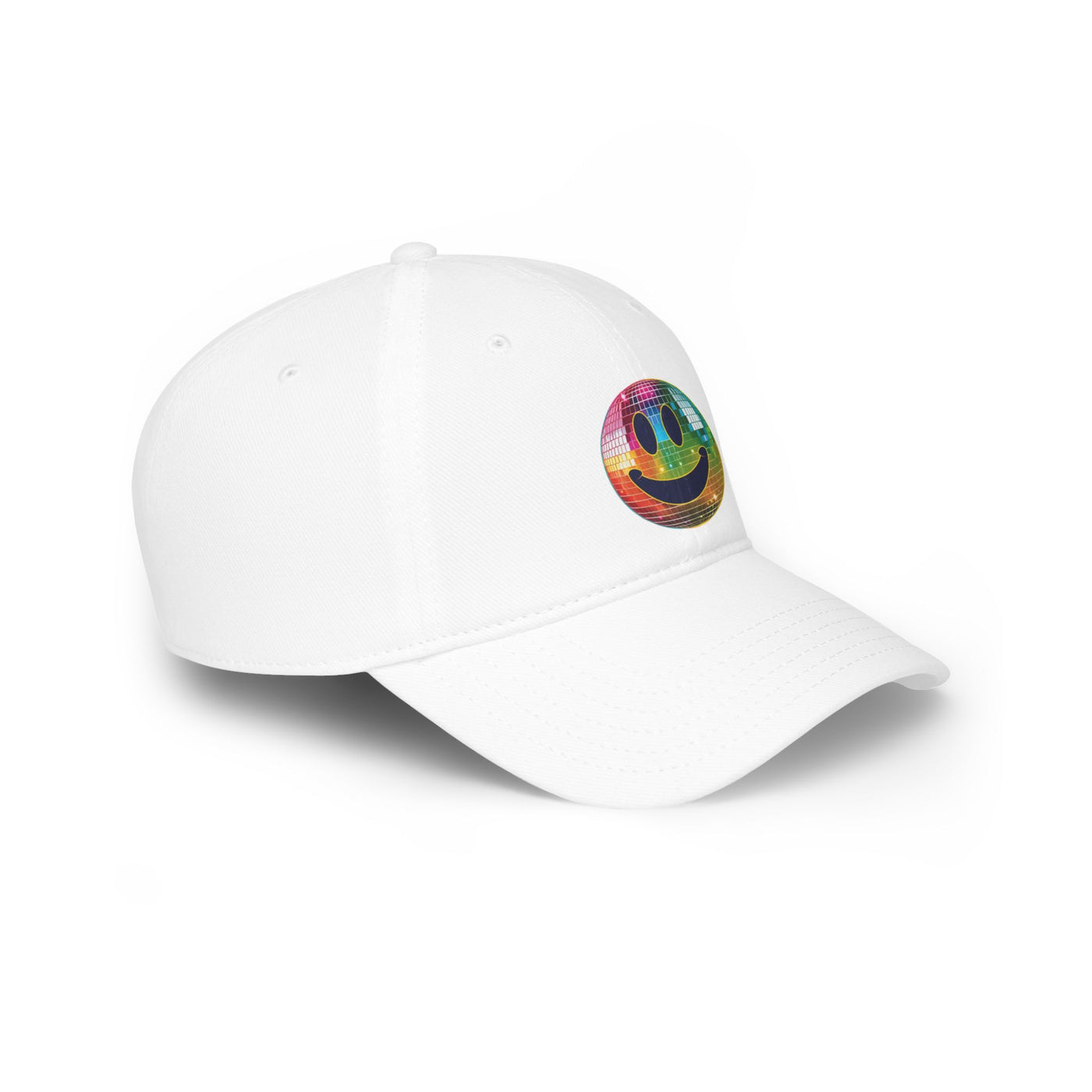 Colorful Smile Low Profile Baseball Cap, Fun Summer Accessory, Casual Wear, Gift for Friends, Festival Style, Trendy Headwear