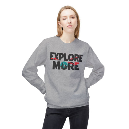 Sweatshirt „Explore More“ – Statement Design für Entdecker – auch  als T-Shirt & Cap – ColorfulRobe
