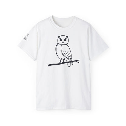 Stylish Owl Graphic Tee for Nature Lovers, Unisex Shirt, Eco-Friendly Gift, Casual Wear, Animal Lover Apparel
